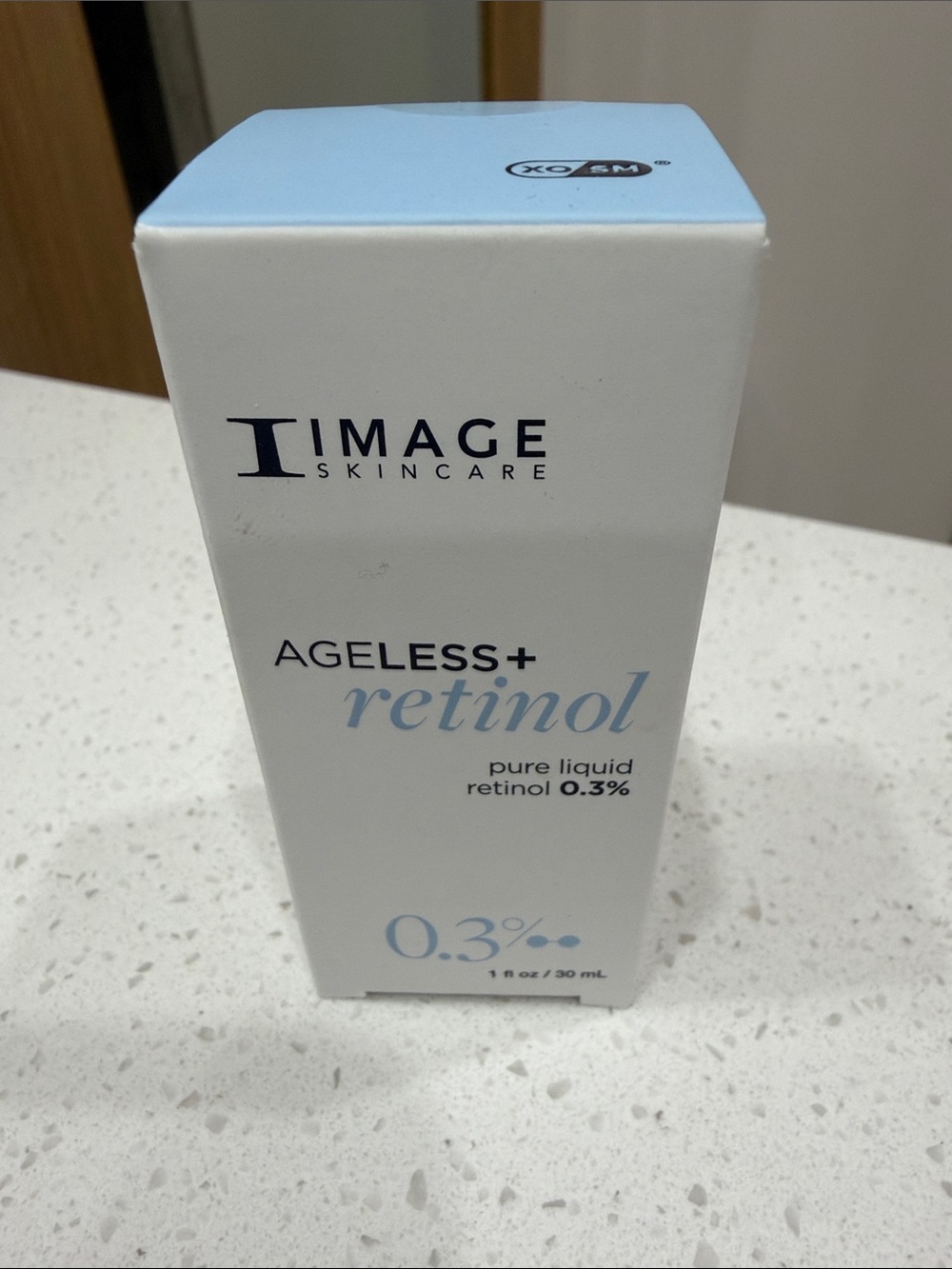 IMAGE Skincare AGELESS+ Retinol 0.3% Pure Liquid Serum — Light Blue & White